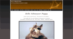 Desktop Screenshot of helloschnauzerpuppy.com