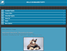 Tablet Screenshot of helloschnauzerpuppy.com